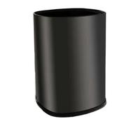Fashionable Indoor Garbage Bin, Stainless Steel Trash Can No Lid, Open Top Wastebasket Bin, 8/12/15 Liter Modern Simple Garbage Can with Inner Bucket for Living Room,Bedroom,Office,Get More Storage(B