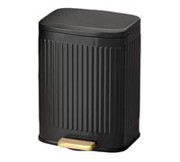 Fashionable Indoor Garbage Bin, Stainless Steel Trash Can with Lid, 6/13 Liter Soft Close Step Trash Can, Removable Liner Bucket and Foot Pedal, for Kitchen, Bathroom, Living Room,Get More Storage(Bl