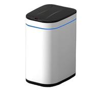 Fashionable Indoor Garbage Bin, Stainless Steel Trash Can with Soft Close Lid, Modern Automatic Touchless Garbage Can with Removable Inner Basket for Living Room, Bedroom, Bathroom,Get More Storage(W
