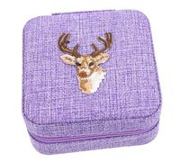 Fashionable Portable Travel Case Small Jewelry Organizer Box Earrings Ring Storage Stylish Lightweight