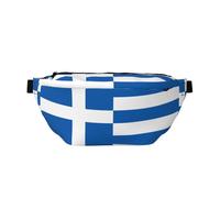 Fashionable- Riñonera para correr con la bandera griega, ligera y cómoda, adecuada para viajes, compras, ciclismo y fitness