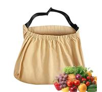 Fashionable Women Gardening Apron, Utility Garden Tool Bag, Canvas Breathable Adjustable Holder Organizer for Indoor Maintenance Landscaping, 250 g, Army Green/Khaki