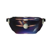 FashionableCosmic Saturn - Riñonera para correr, ligera y cómoda, adecuada para viajes, compras, ciclismo y fitness