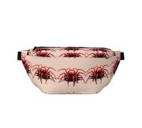 FashionableCute Little Red Spider - Riñonera para correr, ligera y cómoda, adecuada para viajes, compras, ciclismo y fitness