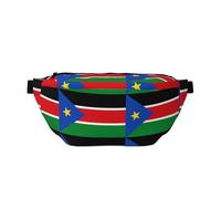 FashionableFlag of South Sudan - Riñonera para correr, ligera y cómoda, adecuada para viajes, compras, ciclismo y fitness