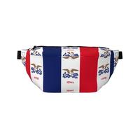 FashionableIowa State Flag - Riñonera para correr, ligera y cómoda, adecuada para viajes, compras, ciclismo y fitness