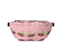 FashionablePink Piglet - Riñonera para correr, ligera y cómoda, adecuada para viajes, compras, ciclismo y fitness