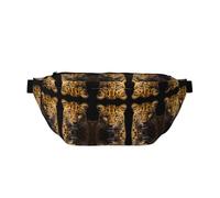 FashionableThe Deep Eyed Leopard Running Riñonera ligera y cómoda, adecuada para viajes, compras, ciclismo y fitness