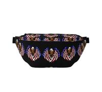 FashionableUSA Flag Patriotic Eagle - Riñonera para correr, ligera y cómoda, adecuada para viajes, compras, ciclismo y fitness