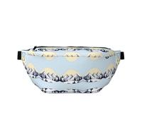 FashionableWhite Snowy Mountains - Riñonera para correr, ligera y cómoda, adecuada para viajes, compras, ciclismo y fitness