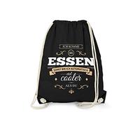 Fashionalarm Bolsa de deporte con texto en alemán "Ich komme aus Essen - Bin viel Cooler als du | Fun Rucksack mit Spruch als Geschenk Idee für stolze Essener, Negro , talla única, Único