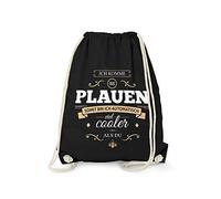 Fashionalarm Bolsa de deporte - Ich komme aus Plauen - Bin viel Cooler als du | Fun Rucksack mit Spruch als Geschenk Idee für stolze Plauener, Negro , talla única