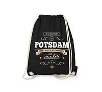 Fashionalarm Bolsa de deporte - Ich komme aus Potsdam - Bin viel Cooler als du | Fun Rucksack mit Spruch als Geschenk Idee für stolze Potsdamer, Negro , talla única, Único