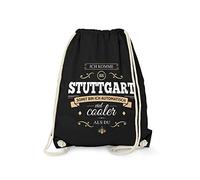 Fashionalarm Bolsa de deporte - Ich komme aus Stuttgart - Bin viel Cooler als du | Fun Rucksack mit Spruch als Geschenk Idee für stolze Stuttgart, Negro , talla única, Rucksack