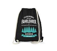 Fashionalarm Bolsa de deporte - Nunca te pongas con un instructor de conducción | Mochila divertida como regalo para trabajo, trabajo o profesión, Negro , talla única, Único