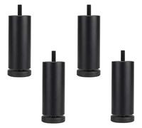 Fashionapple 4 Patas de sofá de aleación de Aluminio, Patas de Muebles, Ajuste de Altura, Patas de Repuesto de gabinete, Patas de Soporte de gabinete, Patas de Muebles roscadas, Rosca M8 (12 cm)