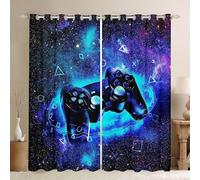 Fashionapple Aislantes Video del 140X160Cm Termicas Ventana para Infantil 2 Piezas con Ojales 3D Patrón Cortinas Opacas Habitacion Salón Dormitorio Decoración De La Ventana