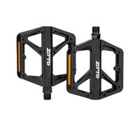 FashionCha 2 Piezas Pedales de Bicicleta de Nailon Ligeros Reposapiés para Carretera Componentes de Ancha Accesorios para Un Pedaleo Suave Adecuado Pa, Negro