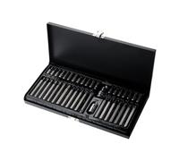 FashionCha 40 Piezas Hexágono Punta Adaptador Acero Aleado Maletín Incluido Auto Reparación Mecánica Taller Hogar, Negro