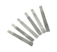 FashionCha 6 Piezas Lima para Cejuela de Guitarra Eléctrica Acústica Archivo para Ranuras de Cuerdas Accesorio Fretboard Luthier Acero Inoxidable Adecuado para, Eléctrico 09 a 42