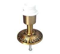FashionCha Base para Lámpara de Botella Cerámica Portalámparas de Mesa E27 Accesorio Metálico Resistente Soporte para Lámpara de Escritorio Compatible con Bricol, Style a