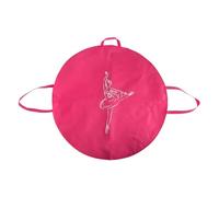 FashionCha Bolsa para Falda Tutú de Ballet con Correa Y Asa Funda Redonda para Almacenaje de Vestidos Y Disfraces Material Resistente Poliéster Adecuada para Eve, Rosa Roja, 80cm