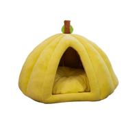 FashionCha Cama para Gato Nido Cerrado Colchón Cómodo Tejido PP Función Auto Calefactable Adecuada para Gatos Cachorros Y Decoración Moderna, M