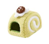 FashionCha Cama para Hámster Nido Refugio para Mascotas Pequeñas Hecha de Felpa Cálida Estructura Estable Interior Sombreado Adecuada para Ratón Cobaya Conejo Do, Verde