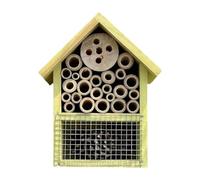 FashionCha Casa de Madera para Abejas, Hotel Colgante en El Jardín, Espacio Natural para Mariposas, Amarillo