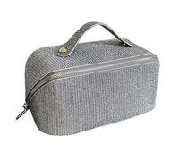 FashionCha Caso Organizador de Maquillaje Bolsa de Tocador Plano Abierto para Mujeres Bolsa Cosmética de Viajes Multipropósito para Accesorios para El Cabello Gi