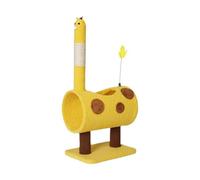FashionCha Cat Tree with condo and Scratcher, Ciervo Amarillo