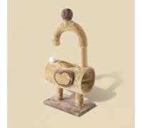 FashionCha Cat Tree with condo and Scratcher, Elefante marrón A