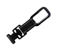 FashionCha Clip para guantes de trabajo, clip para manoplas, accesorio multifuncional, correa de nailon, soporte para guantes de golf, Gancho Simple Negro