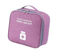 FashionCha Contenedor de Medicamentos Portátil, Botiquín para El Hogar, Kit de Emergencia Vacío, Purple and L