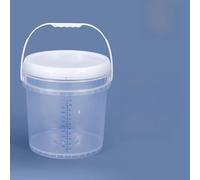 FashionCha Contenedor plástico Transparente con Escala y Tapa sellada, 15L Transparente