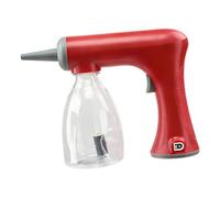 FashionCha Dispositivo eléctrico de burbujas, máquina de espuma, de peluquería portátil, ligero y resistente, Rojo