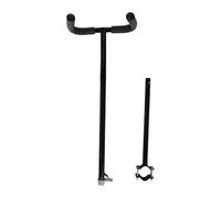 FashionCha Empuñadura Universal para Manillar Extensible Barra de Empuje Ajustable y Desmontable Apoyabrazos de Hierro con Esponja Suave Accesorio Portátil para, Negro