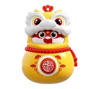 FashionCha Face Changing Tumbler Wobble Doll Muñeco Infantil de Ópera China con León Danzante Balanceo 360 Grados Expresiones Faciales Y Material PP Seguro, Amarillo