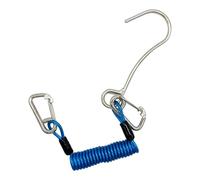 FashionCha Gancho de Arrecife para Buceo con Resorte Acero Inoxidable Fuerte Gancho Retráctil Resistente Adecuado para Buzos Aventuras Marinas Fotografía, Azul