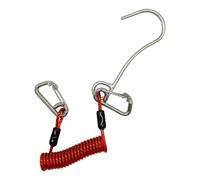 FashionCha Gancho de Arrecife para Buceo con Resorte Acero Inoxidable Fuerte Gancho Retráctil Resistente Adecuado para Buzos Aventuras Marinas Fotografía, Rojo