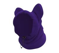 FashionCha Gorro para Perro con Capucha Protectora Y Orejeras Térmicas Cubreorejas de Invierno de Felpa Suave con Cierre Regulable Adecuado para Proteger del Vi, Violeta XL