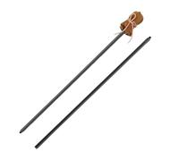 FashionCha Mahl Rod para Artistas Pintura Barra de Aluminio Cabeza de Madera Cuero Sintético Soporte de Mano Estable Adecuada para Acuarela Dibujo Caligrafía Pin