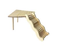 FashionCha para Hámster con Escalera Madera Accesorio Refugio Animal Pequeño Juguete Decorativo Adecuado para Mascotas Y Ambientación de Jaulas, Table and L Ladder