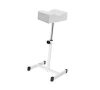 FashionCha Pedicure Manicure Footrest, Manicure Nail Beauty Stand Soport Silla de descanso de la pierna altura ajustable Portable, para equipos de uñas, Blanco