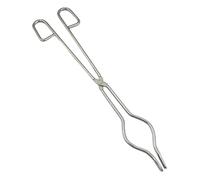 FashionCha Pinzas para, soporte para fundición de grafito, pinzas de acero inoxidable para horno, herramienta para trabajar metales y fundir joyas, 34 Cm