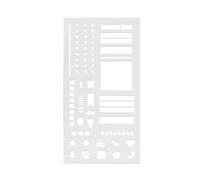 FashionCha Plantilla de Calendario para Bitácora Diario Mensual Semanal Transparente Lista de Actividades Diario Material PP Adecuado para Escritorio Bolsillo Po