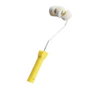 FashionCha Rodillo para Tubería Curvada Pintura Tubo Cepillo con Marco Diseño Especial Multiuso Mantenimiento Sencillo Adecuado para Barandales Pintura de Cornis, con 3 Ruedas