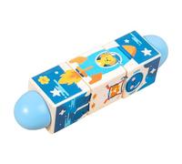 FashionCha Rotating Block Juguete Cognitivo de Madera para Estimular Coordinación Mano-Ojo Y Juego Independiente Adecuado para Regalo Decoración Infantil Activid, Cielo