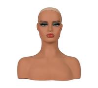 FashionCha Soporte de Peluca con Cabeza de Maniquí Femenina Y Hombro para Exhibición