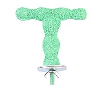 FashionCha Soporte de Perca para Loros Accesorio Decorativo Juguete para Pájaros Y Palo de Resina Fácil de Instalar para Cuidar Y Uñas Adecuado para Agapor, Verde